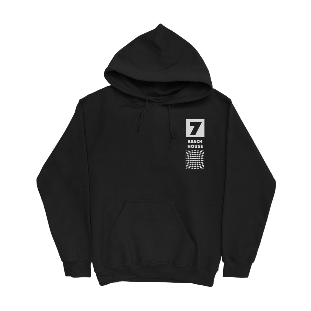7 Pullover Hoodie - Black – BEACH HOUSE