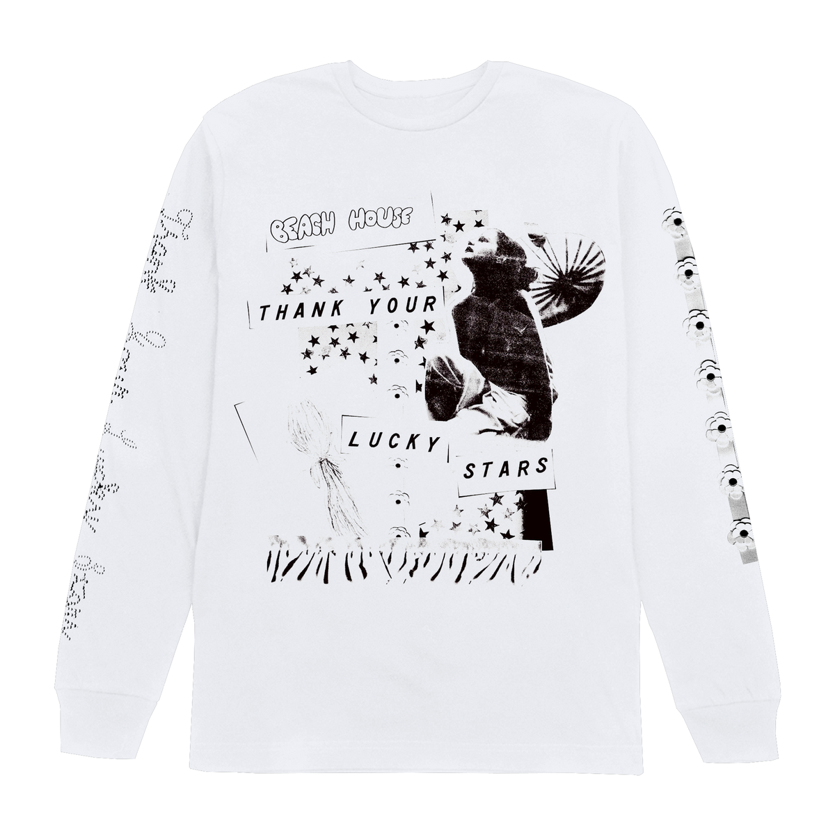 Skater Long Sleeve White Tee – BEACH HOUSE