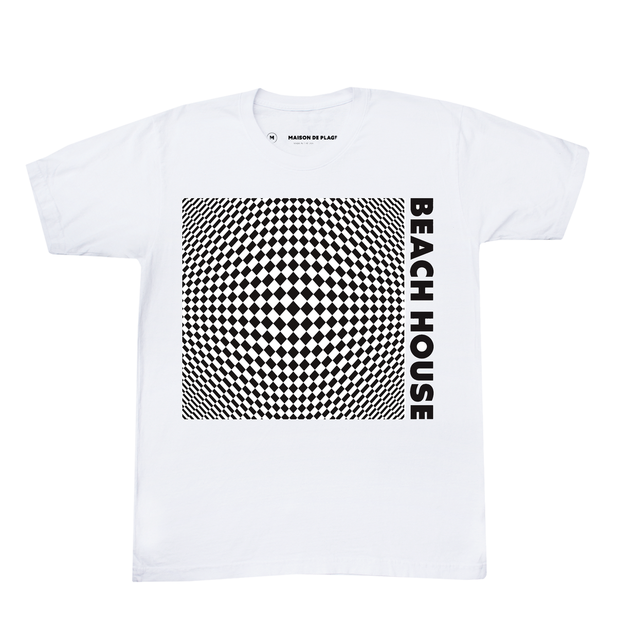 7 Op Art White T-Shirt – BEACH HOUSE