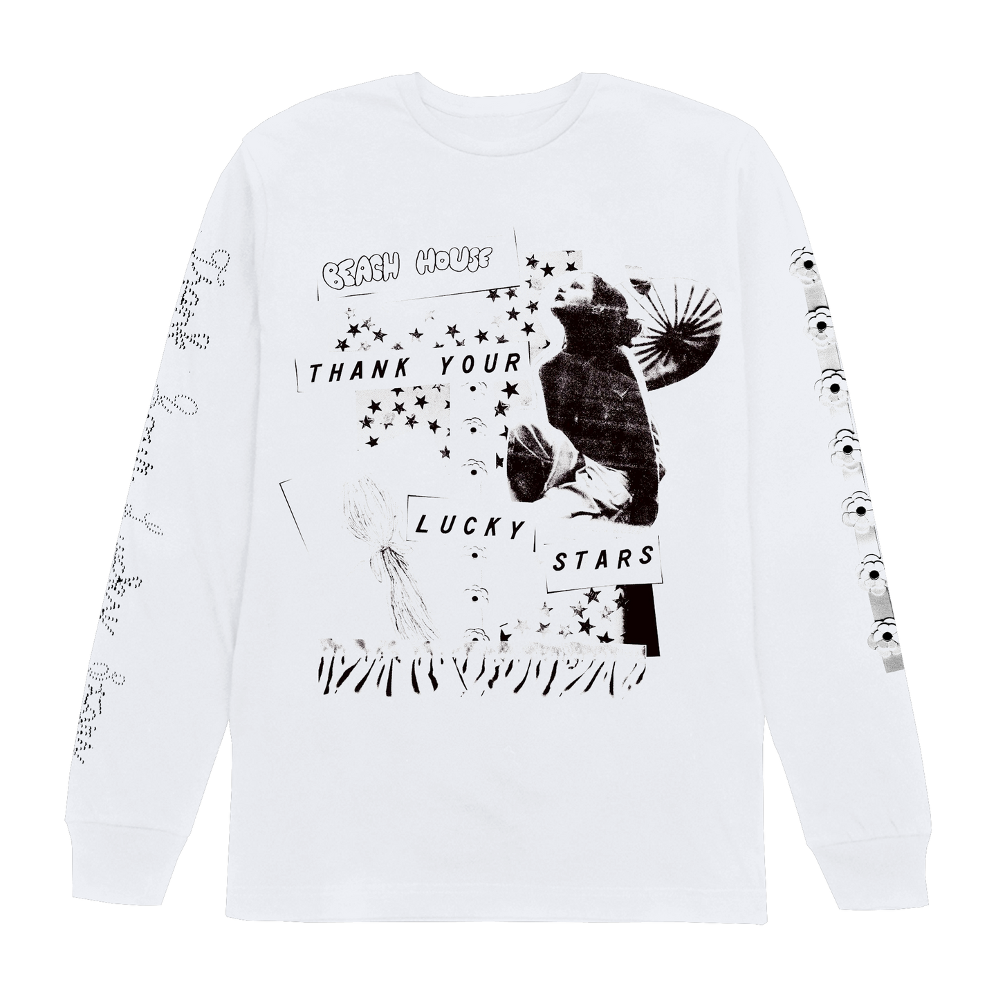 Skater Long Sleeve White Tee