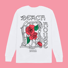 Load image into Gallery viewer, Rose Stained Glass White Long Sleeve Tee
