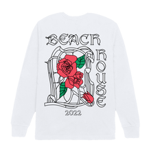 Load image into Gallery viewer, Rose Stained Glass White Long Sleeve Tee
